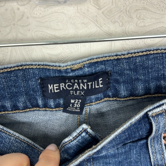 J Crew Slim Denim Jeans Slimming 32 Waist 30 Length 32W 30L Dark Medium Casual - Picture 5 of 9